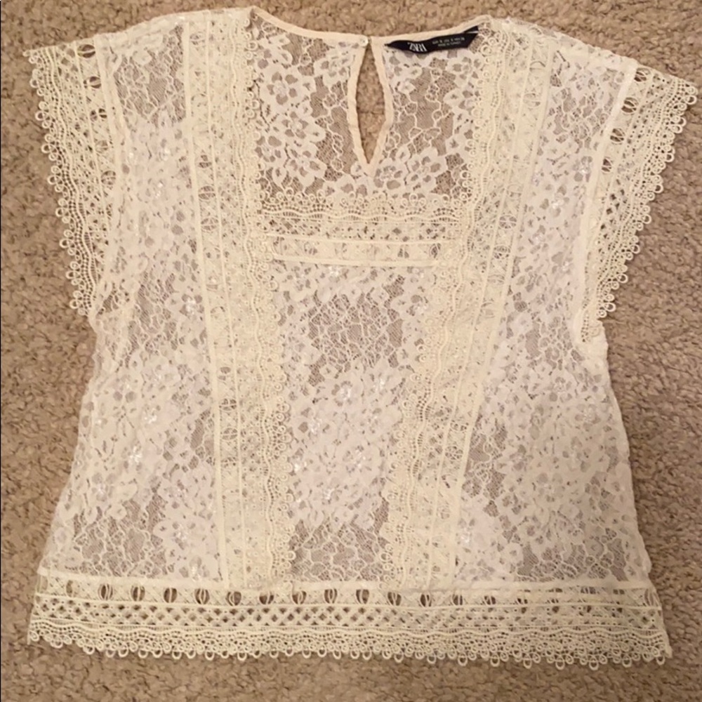 Zara lace top